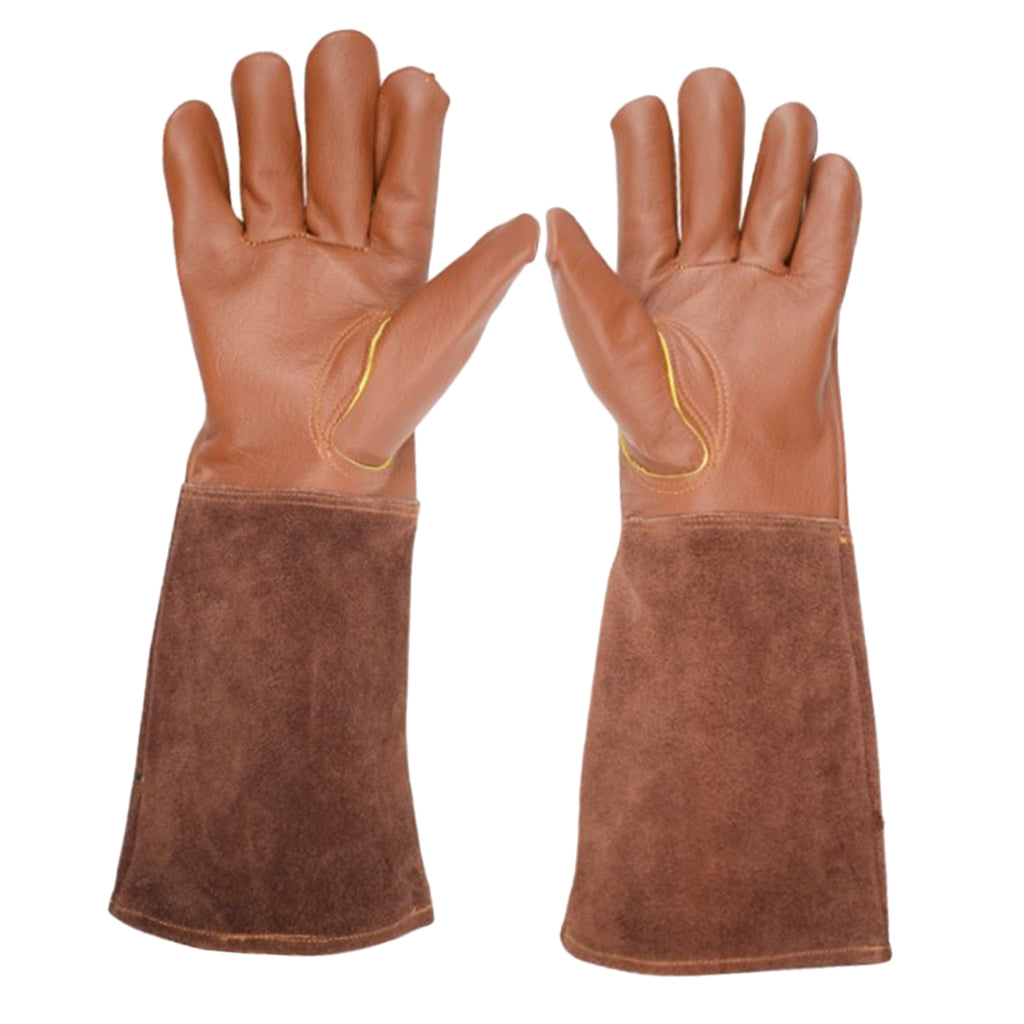 Leather Protective Gloves Gardening Gloves for Thorny Bushes Rose Pruning S