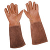 Leather Protective Gloves Gardening Gloves for Thorny Bushes Rose Pruning M