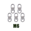 Stainless steel buckle universal ring 8-ring rotary buckle 5Pcs M6