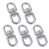 Stainless steel buckle universal ring 8-ring rotary buckle 5Pcs M6