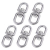 Stainless steel buckle universal ring 8-ring rotary buckle 5Pcs M6