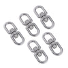 Stainless steel buckle universal ring 8-ring rotary buckle 5Pcs M6