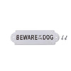 Stainless Steel House Door Plaque Wall Sign Garden BEWARE OF THE DOG