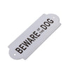 Stainless Steel House Door Plaque Wall Sign Garden BEWARE OF THE DOG