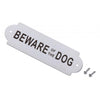 Stainless Steel House Door Plaque Wall Sign Garden BEWARE OF THE DOG