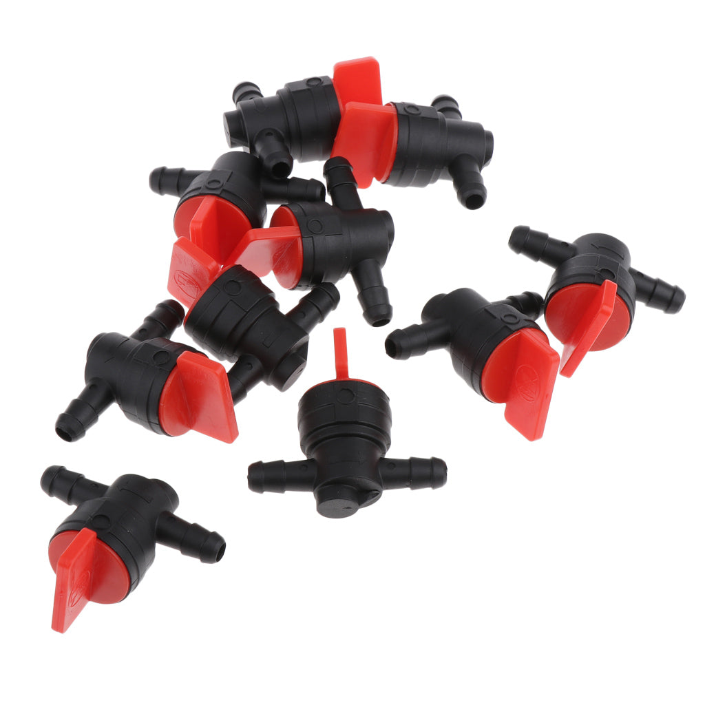 10 x 1/4" Inline Gas Fuel Shut Off Valve for Briggs & Stratton 697947 698183