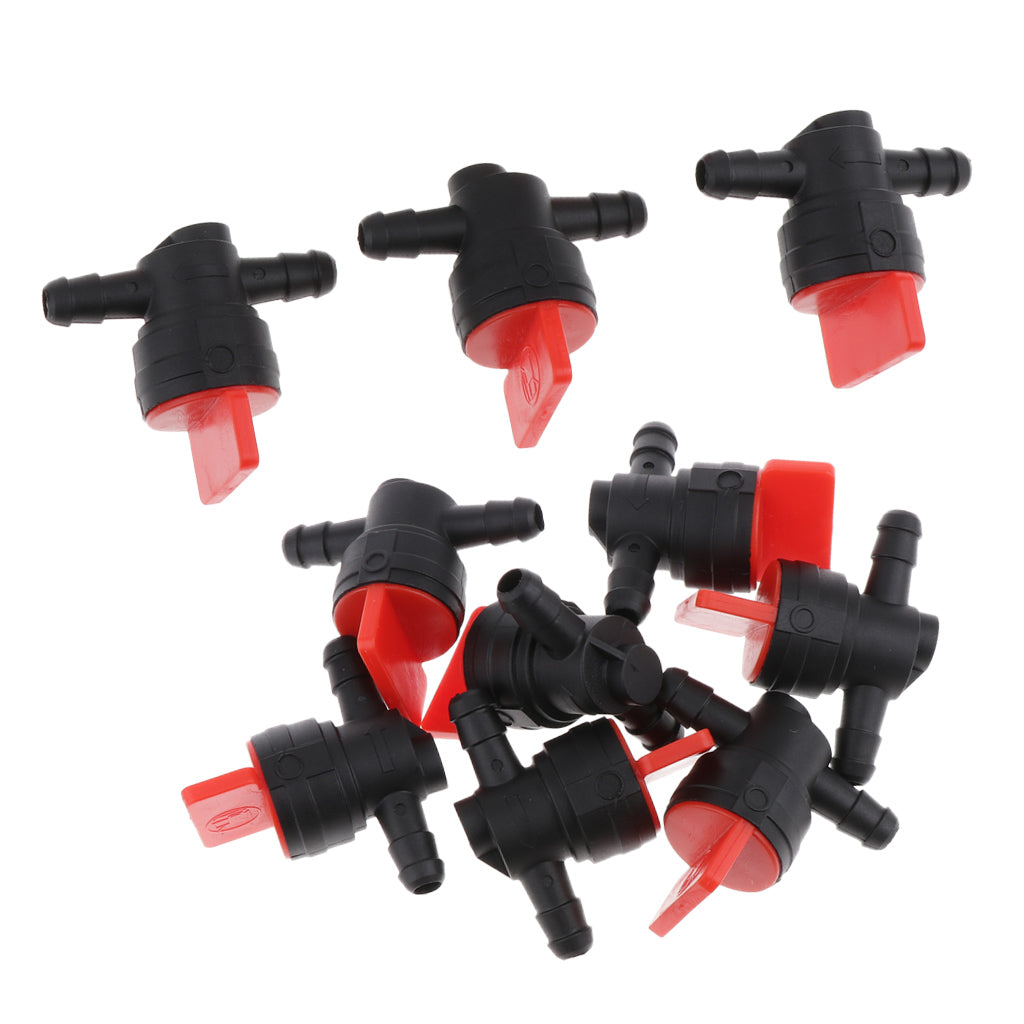 10 x 1/4" Inline Gas Fuel Shut Off Valve for Briggs & Stratton 697947 698183