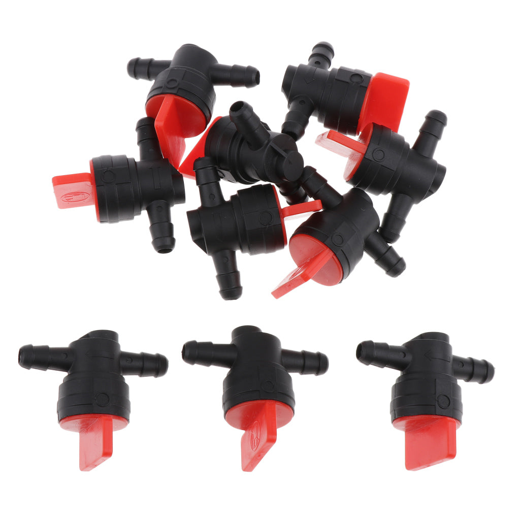 10 x 1/4" Inline Gas Fuel Shut Off Valve for Briggs & Stratton 697947 698183