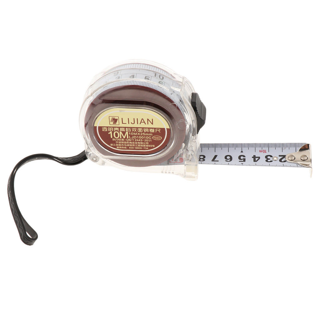 Self Lock 10 16 25 33 ft Power Tape Measure  10m double-sided