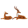 Xmas Elk Plush Simulation Christmas Decor Ornaments Reindeer B:37x17x26cm