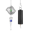 3D Metal Wind Chime Whirl Moving Rotating Hanging Decoration Diamond