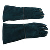 Cowhide Leather Welding Gloves Protective Gloves Welder Hands 40cm Green