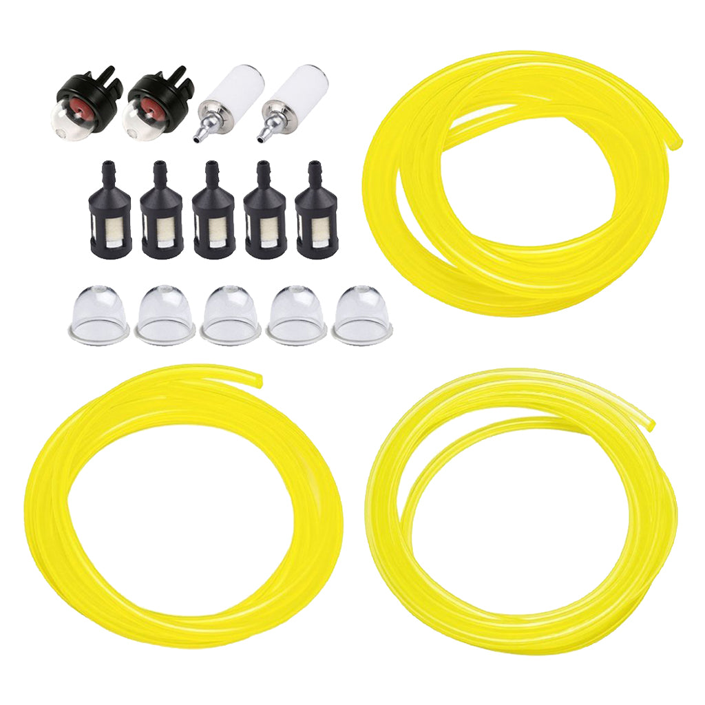 Fuel Line Hose w/ Snap In Primer Bulb, Primer Pouland Bulb, Fuel Filter Kit