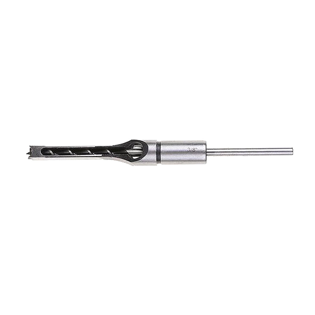 Square Hole Saw Auger Drill Bit Mortising Chisel Woodworking Tools 9.5mm