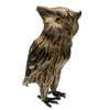 Artificial Owl Bird Feather Realistic Taxidermy Home Garden Decor Brown #2