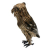 Artificial Owl Bird Feather Realistic Taxidermy Home Garden Decor Brown #2
