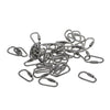 50X small steel quick open screw lock key Chain Hook Carabiner safety clasp