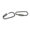 50X small steel quick open screw lock key Chain Hook Carabiner safety clasp