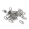 50X small steel quick open screw lock key Chain Hook Carabiner safety clasp