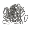 50X small steel quick open screw lock key Chain Hook Carabiner safety clasp