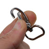 50pcs Swivel Lobster Clasp Clips Hook Alloy Keychain Split Key Ring Durable