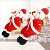 rope climbing santa clause hanging ornaments pendants decorations  57x20cm