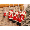 rope climbing santa clause hanging ornaments pendants decorations  57x20cm