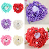 Heart-shaped PE water diamond imitation pearl wedding ring pillow Red