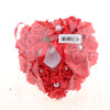 Heart-shaped PE water diamond imitation pearl wedding ring pillow Red