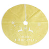 Christmas Tree Skirt Stands Xmas Ornament Decor Gold