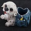 Resin Dog Pen Pot Pencil Brush Holder Desk Organizer Home Desk Decoration D