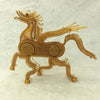 Handcrafted Pegasus Flying Horse Model Metal Crafts Desk Ornament - Golden