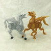 Handcrafted Pegasus Flying Horse Model Metal Crafts Desk Ornament - Golden