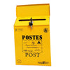 Creative Iron Mail/Letter/Post/Newspaper Holder Box Yellow_ Big Letters