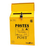 Creative Iron Mail/Letter/Post/Newspaper Holder Box Yellow_ Big Letters