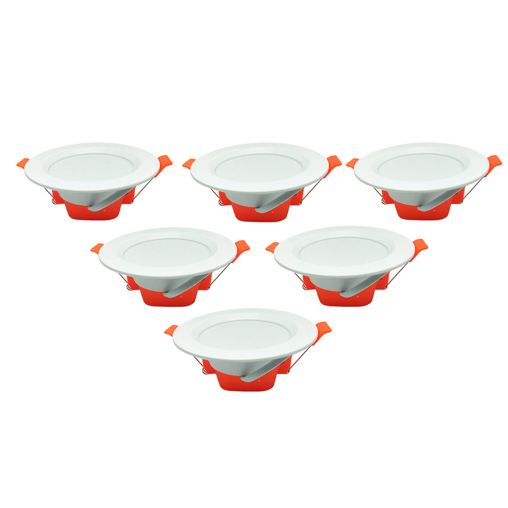 Recessed LED Downlights Warm White Cold White 220-240 V Ceiling  6pcs 3500K