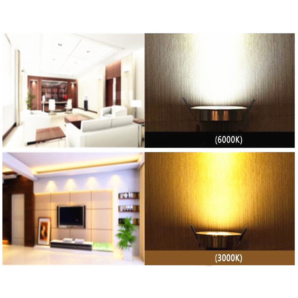 Recessed LED Downlights Warm White Cold White 220-240 V Ceiling  6pcs 3500K