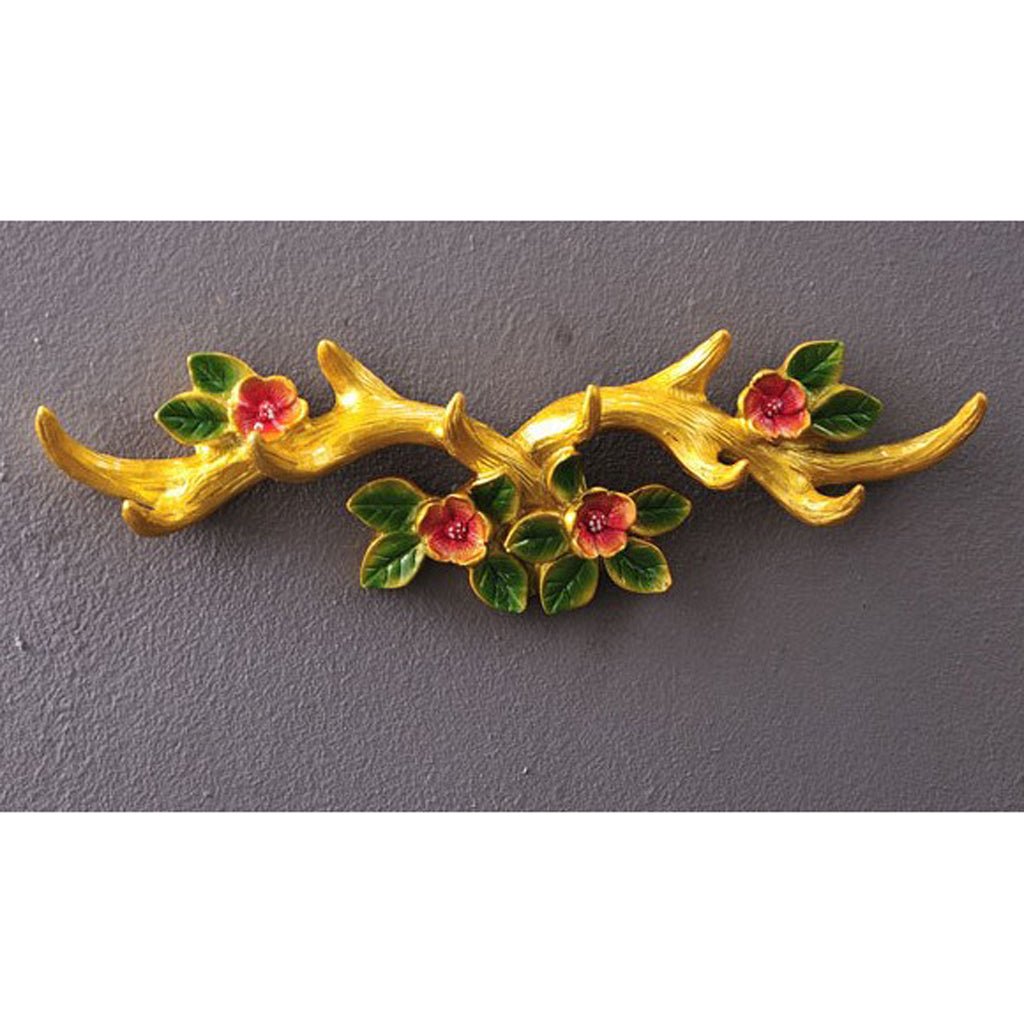 American  Clothes Hanger Resin Antlers Coat Rack Hook Plum antlers-Yellow-S