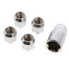 Anti-theft Nuts M12x1.5mm Wheel Lock Nuts Silver Nuts for Toyata,Honda,KIA