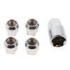 Anti-theft Nuts M12x1.5mm Wheel Lock Nuts Silver Nuts for Toyata,Honda,KIA