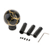 Universal Car Manual Gear Stick Shifter Lever Shift Knob with Adapters Black