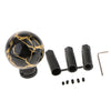 Universal Car Manual Gear Stick Shifter Lever Shift Knob with Adapters Black