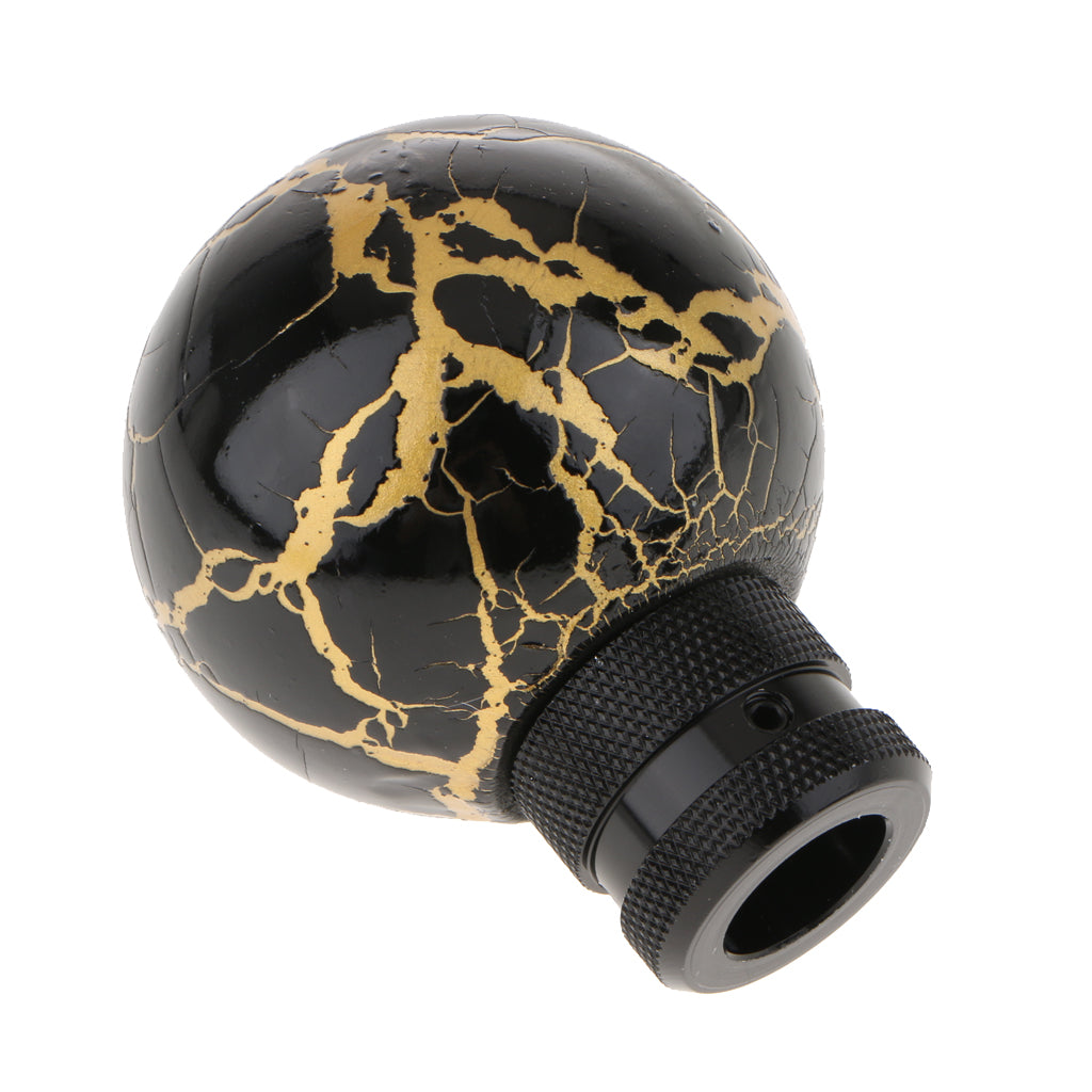 Universal Car Manual Gear Stick Shifter Lever Shift Knob with Adapters Black