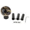 Universal Car Manual Gear Stick Shifter Lever Shift Knob with Adapters Black