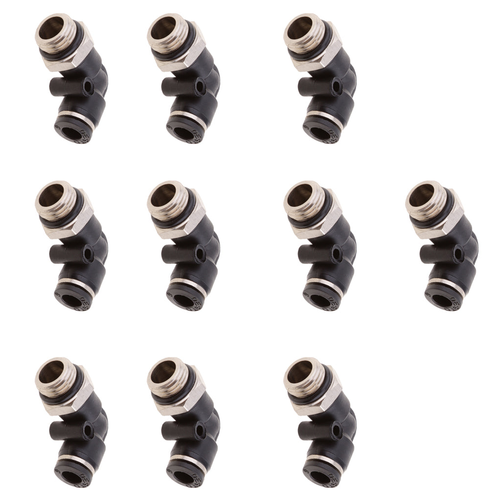 10 Pieces Air Water Hose Tube Elbow Push In Pneumatic Fittings DPL-G-G6-G02