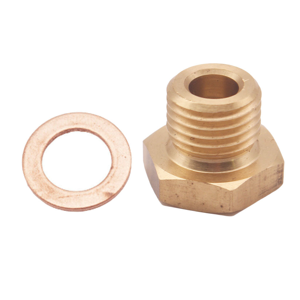 Pressure Temperature Gauge Sender Adapter 1/8" NPT to M14x1.5 Male M14