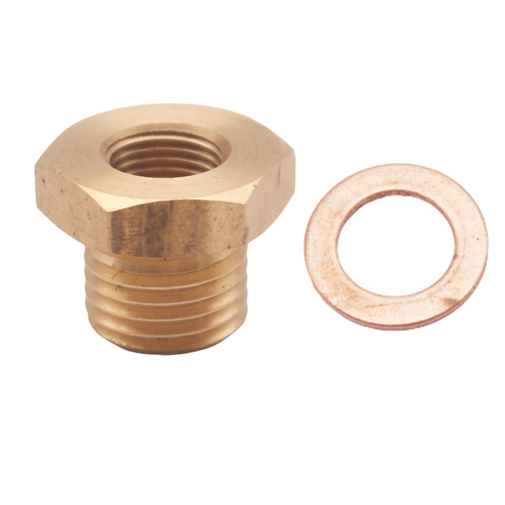 Pressure Temperature Gauge Sender Adapter 1/8" NPT to M14x1.5 Male M14