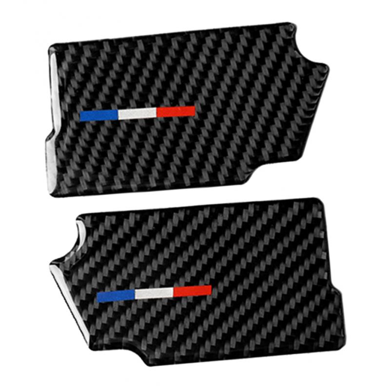 Carbon Fiber Car Handle Door Bowl Inner Trim Sticker for Ford Mustang 15-17