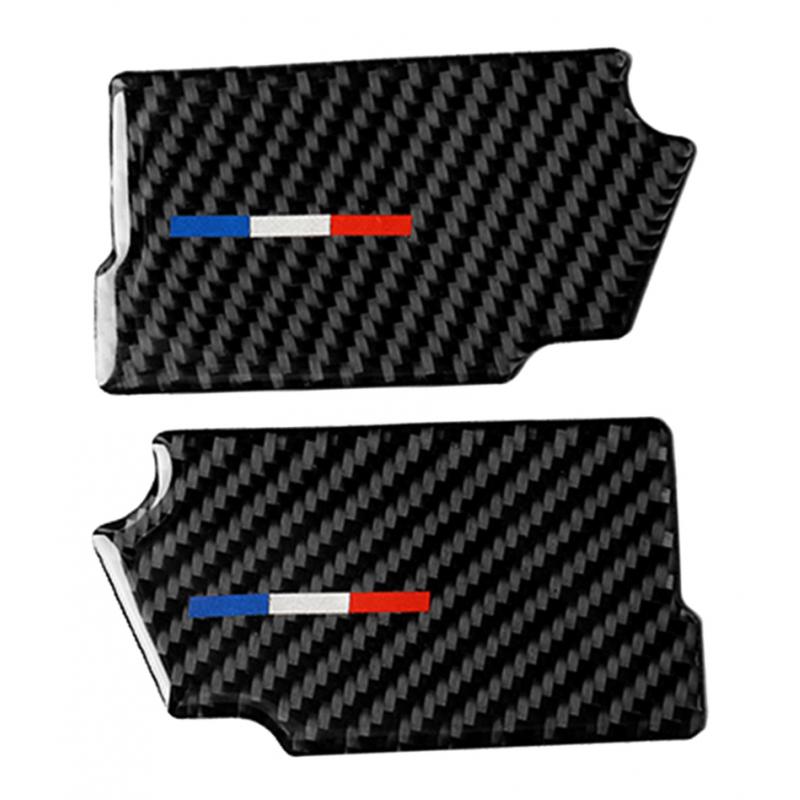 Carbon Fiber Car Handle Door Bowl Inner Trim Sticker for Ford Mustang 15-17