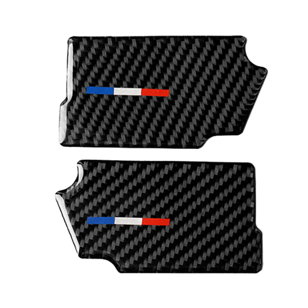 Carbon Fiber Car Handle Door Bowl Inner Trim Sticker for Ford Mustang 15-17